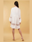 Liva Sage Embroidered Floral Short Dress Relax Fit