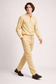 Pastel yellow Leisure Linen Men Co-ord Set