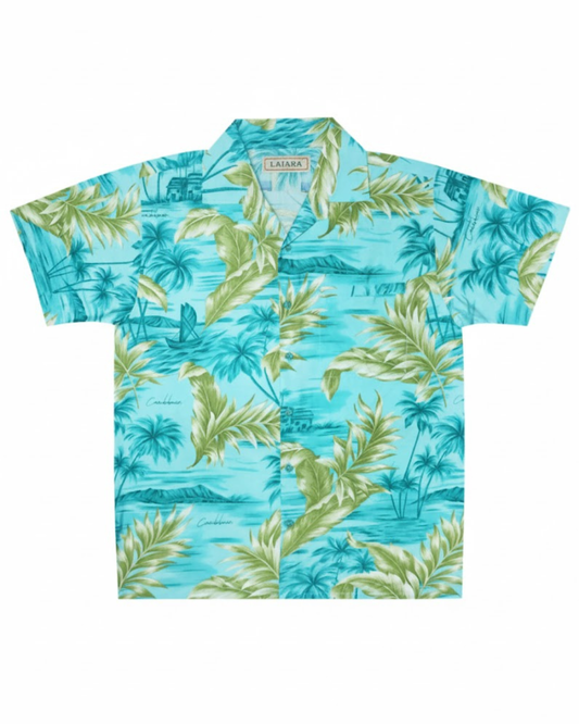 Ocean Blue Beach Shirt for Men