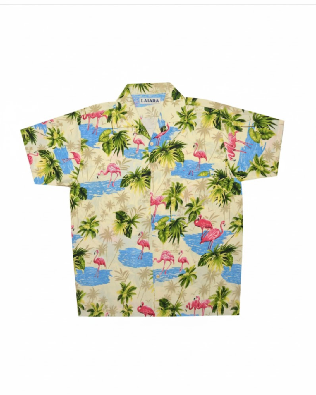 Tropical Flamingo Beach Shirt for Men