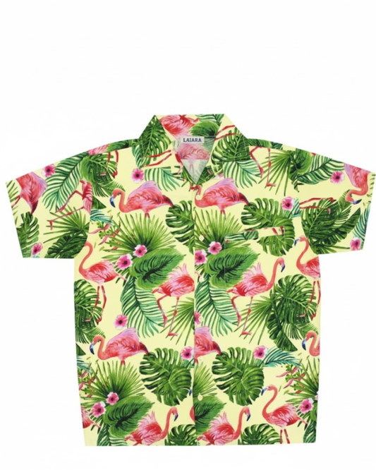 Paradise Green Beach Shirt for Men