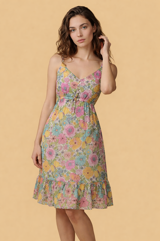 Florence Pink Padded Short Dress