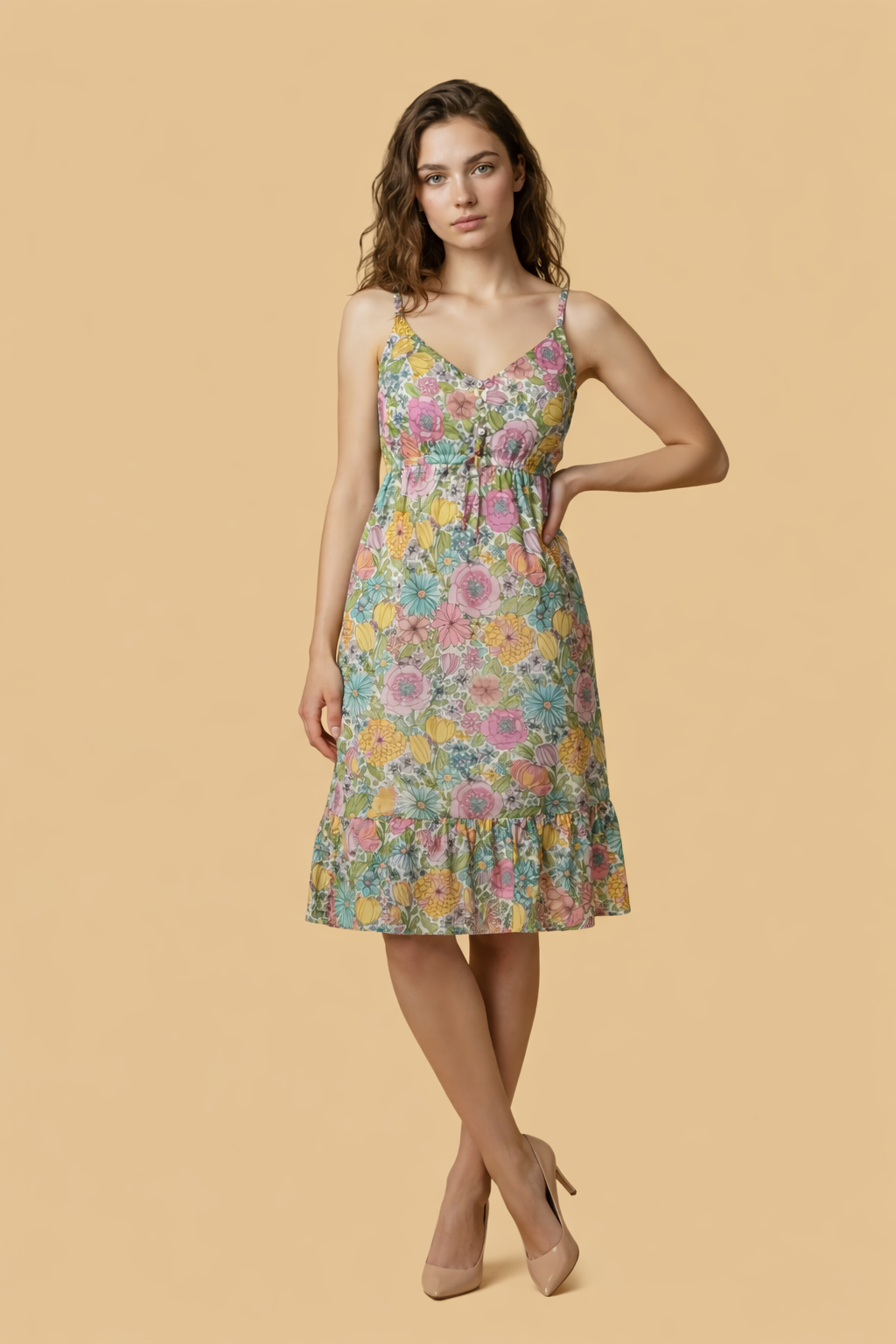Florence Pink Padded Short Dress