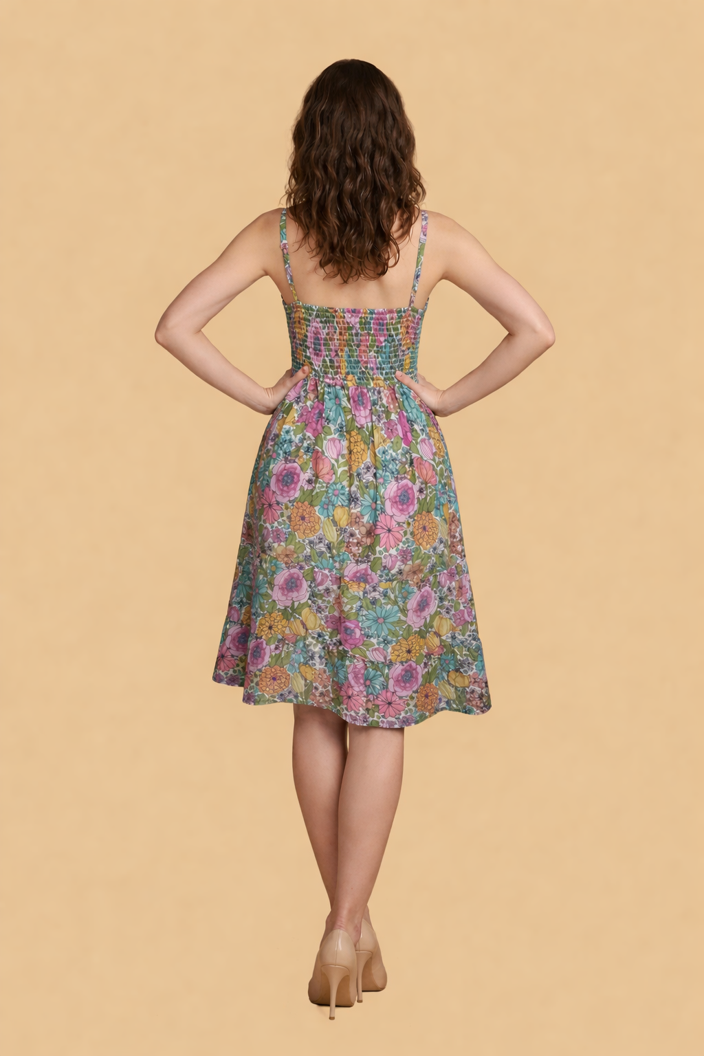 Florence Pink Padded Short Dress