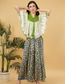 Amy Sage Embroidered Tie Dye Short Poncho Kaftan Relax Fit