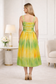 Evergreen Sunshine Tie-Dye Smoke Long Dress