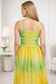 Evergreen Sunshine Tie-Dye Smoke Long Dress