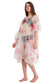 White Pink Beach Kaftan