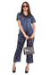 Blue Chain Shirt & Pant Co-Ord  Set              