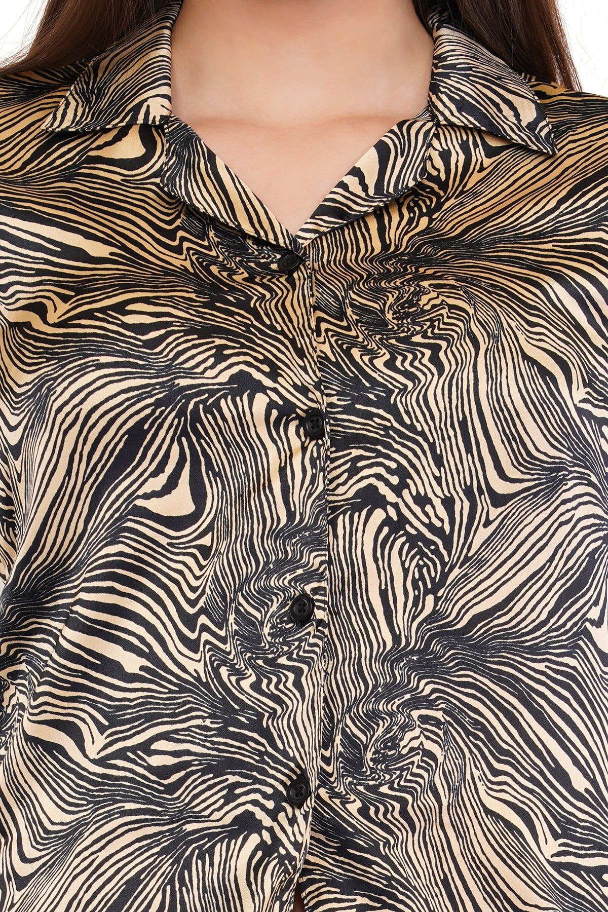 Black Marble Shirt & Pant Co-Ord  Set                   