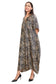 Black Marbal Long Kaftan with strings on the inside               