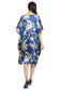 Blue Floral Short Kaftan with strings on the inside               