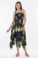 White Flower Smock Flare dress     