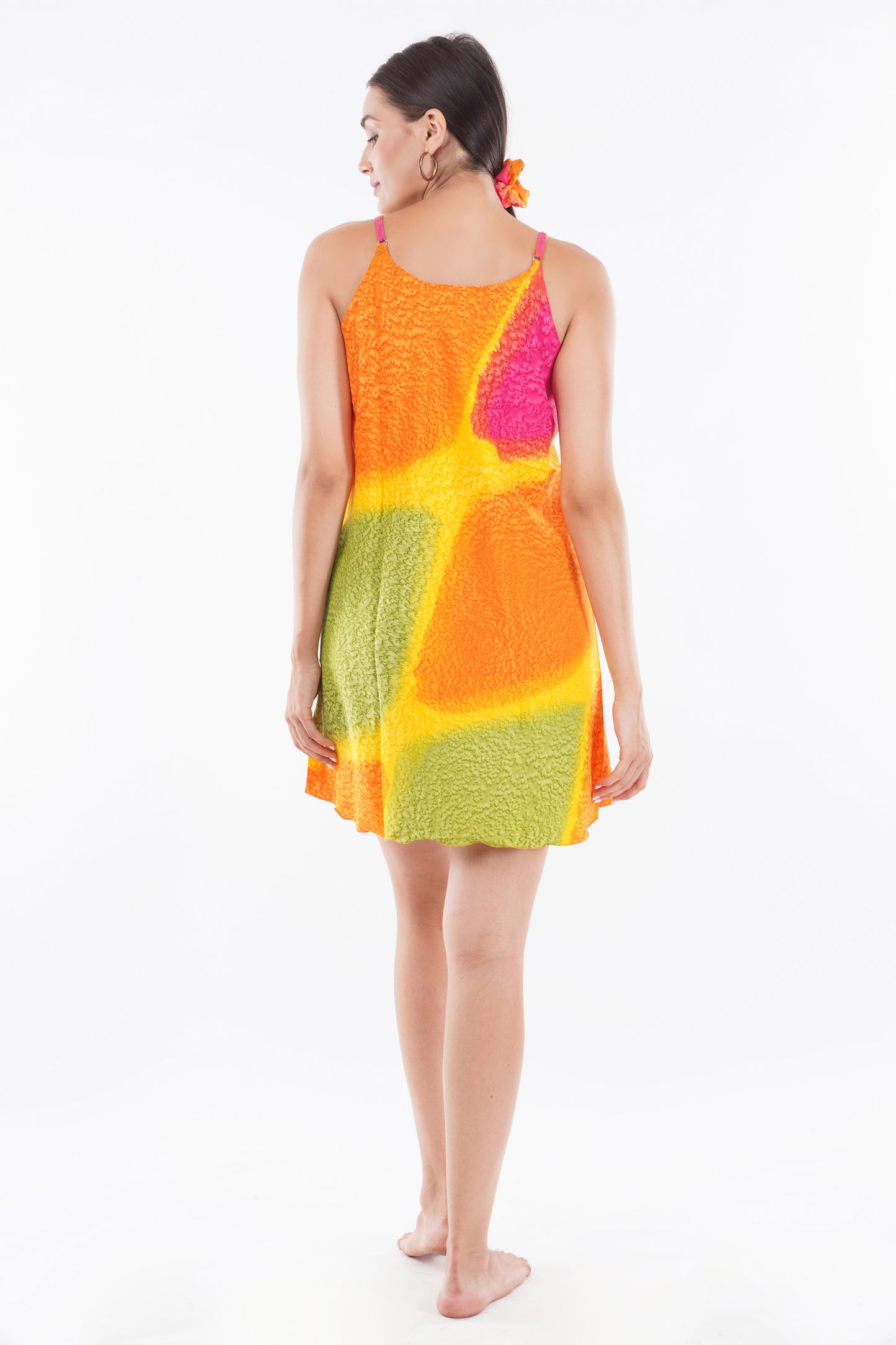 Summer Breeze Baby Doll Dress with Scrunchy