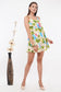 Tropical Flamingo Baby Doll Dress with Scrunchy      