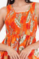 Sunrise Orange Short Smock Dress      