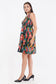 Tropical Flowers Short Smocked Dress