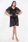 Black Beach Kaftan with Lace