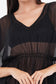 Black Beach Kaftan with Lace