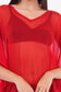 Red Beach Kaftan with Lace     