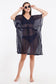 Blue Beach Kaftan with Lace    
