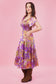 Purple Hues Long Smock Tier Dress