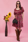 Fuchsia Short Tier Dress
