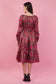 Fuchsia Flared Long Tier Dress