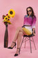 Ombre Short Shirt Dress with Belt