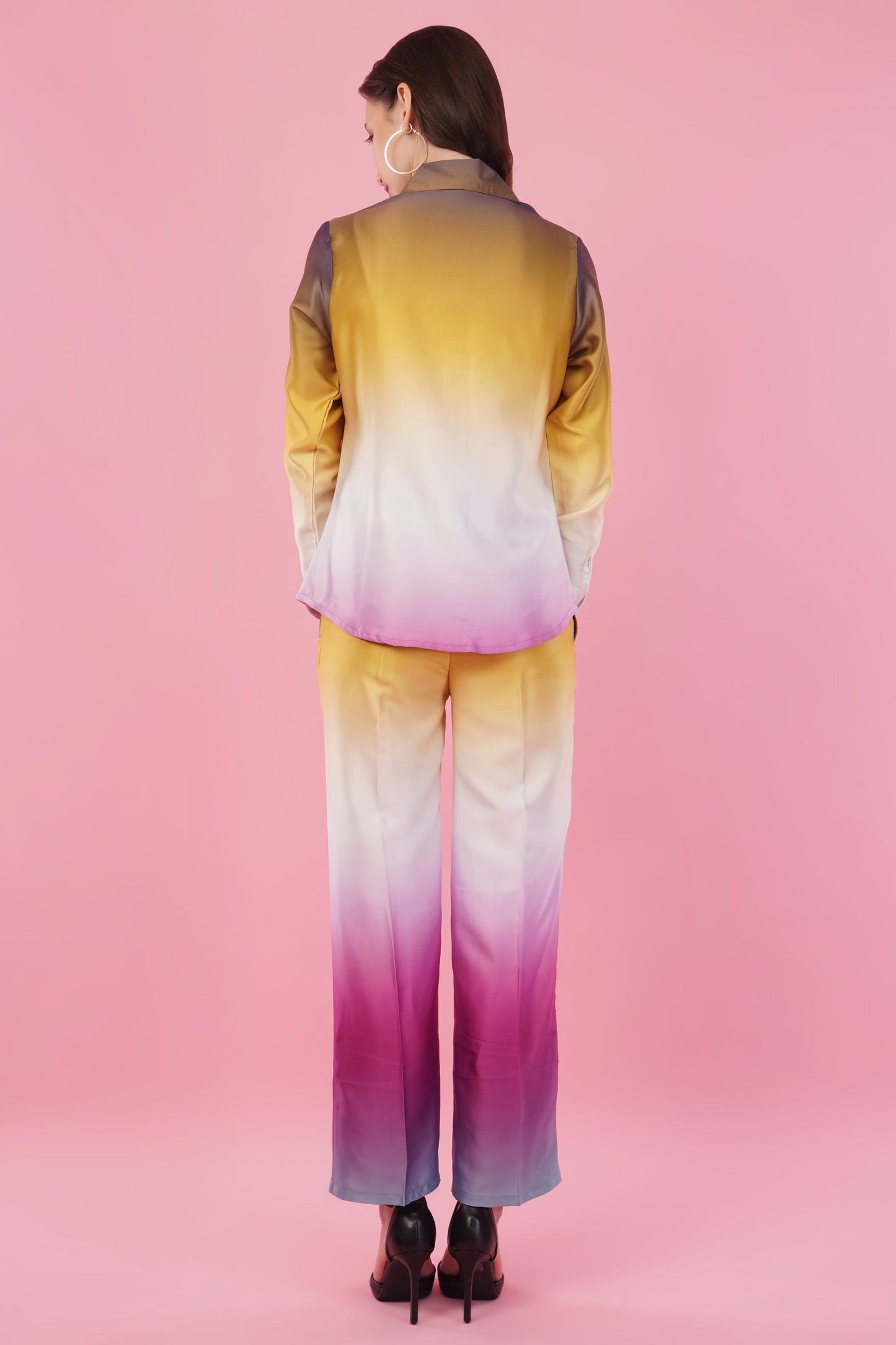 Ombre Shirt & Pant Co-Ord  Set