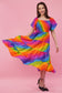 Prismatica Long Smock Dress