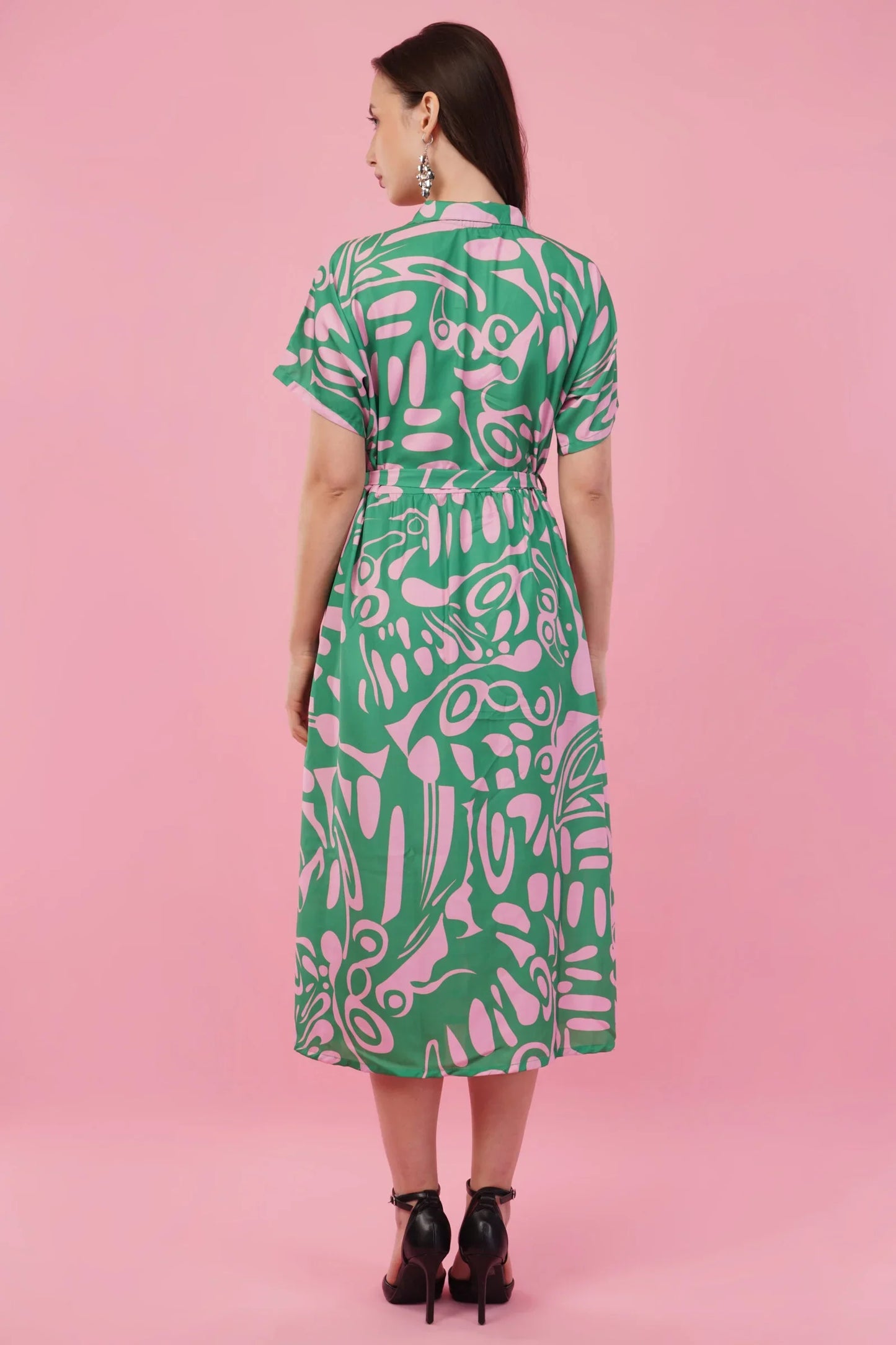 Celesta Long Dress with Belt   