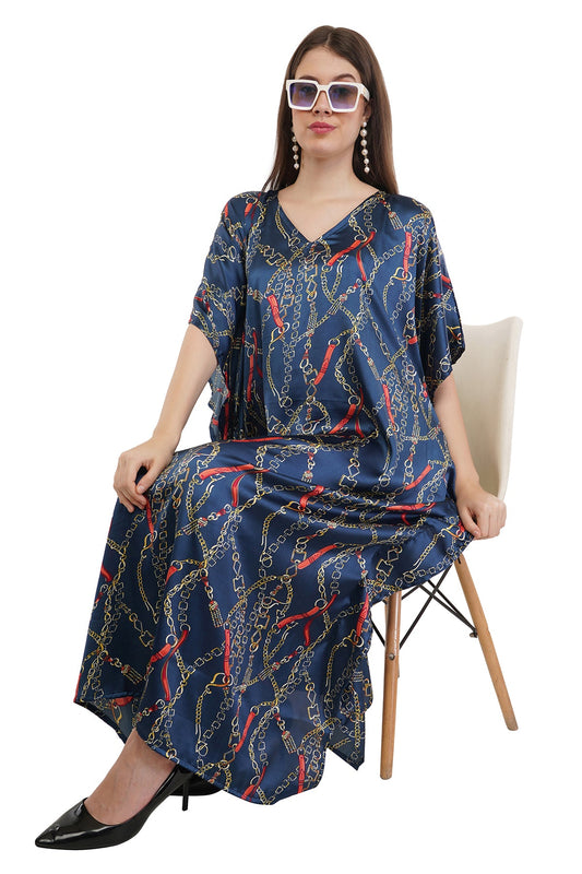 Blossom Long Kaftan with strings on the inside