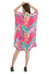 Coral Short Kaftan with strings on the inside        