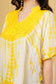 Amy Embroidered Tie Dye Short Poncho Kaftan
