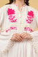 Liva Embroidered Floral Short Dress