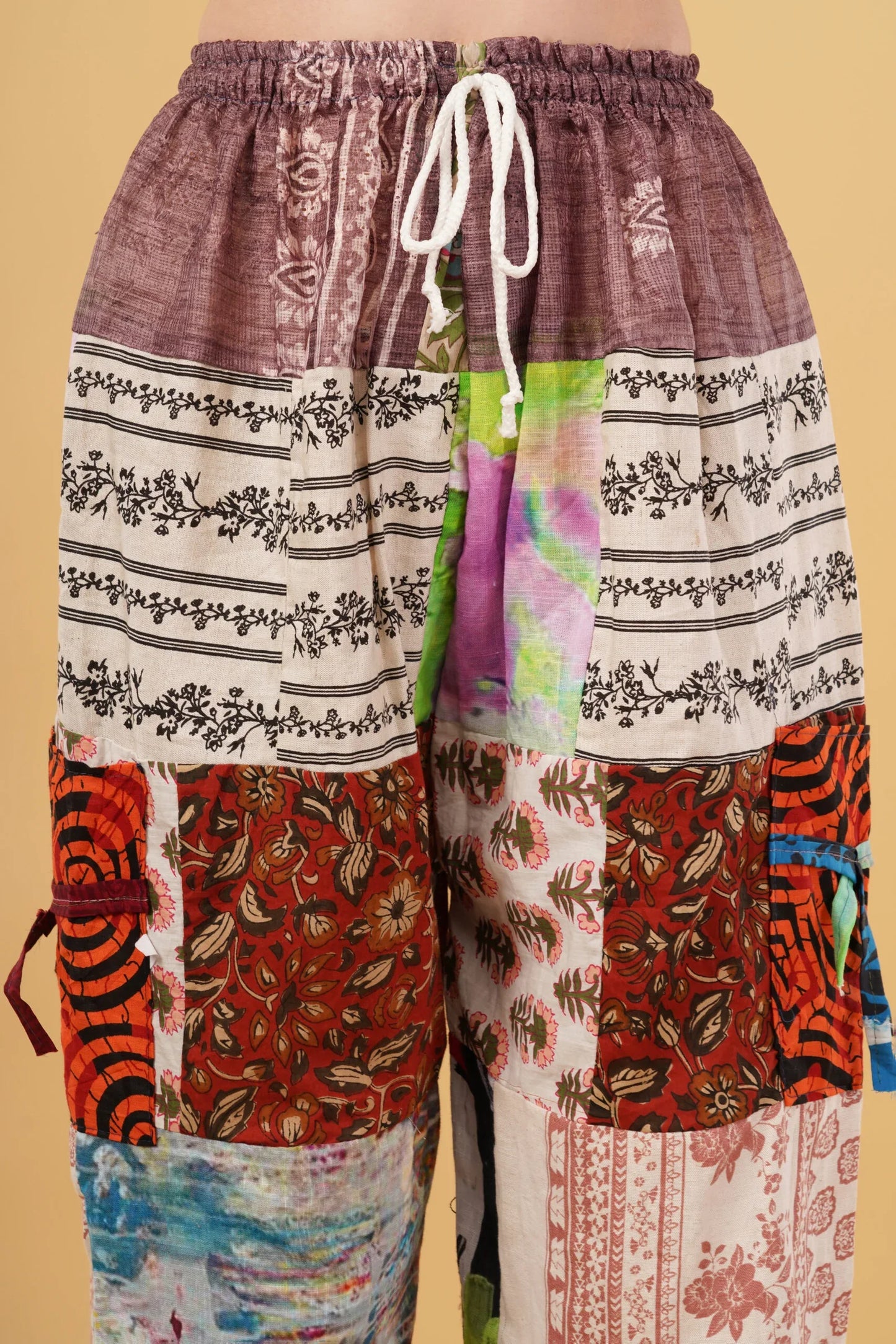 Tamaya Boho Patchwork Cotton Harem Pant