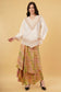 Amaya Embroidered Beige Lace Top
