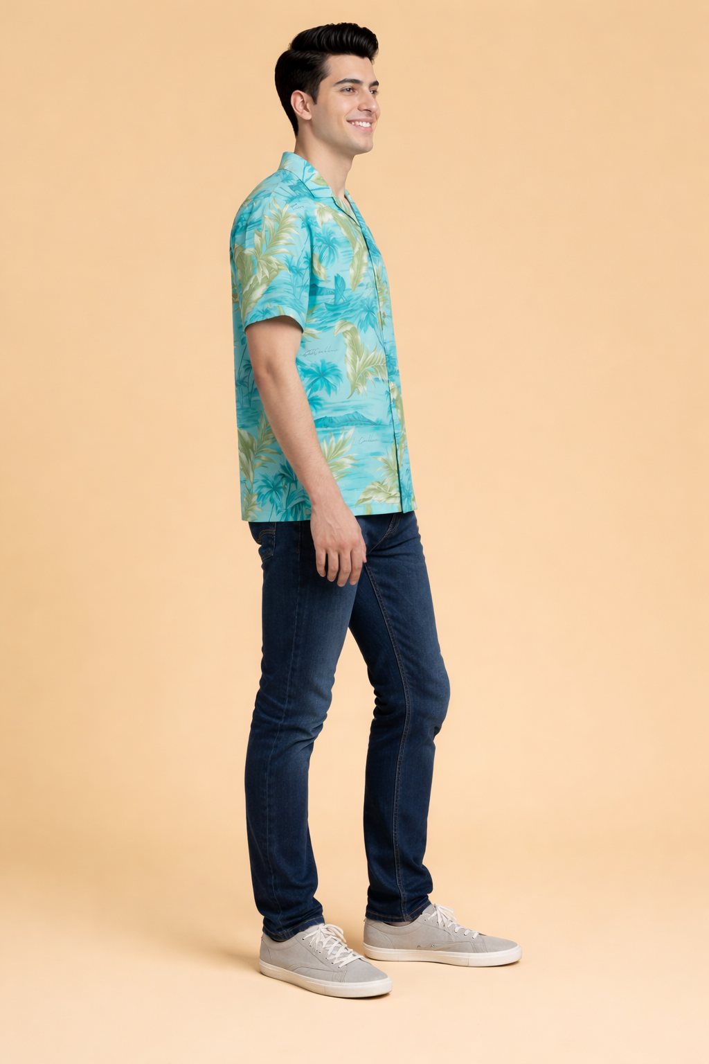 Ocean Blue Beach Shirt for Men