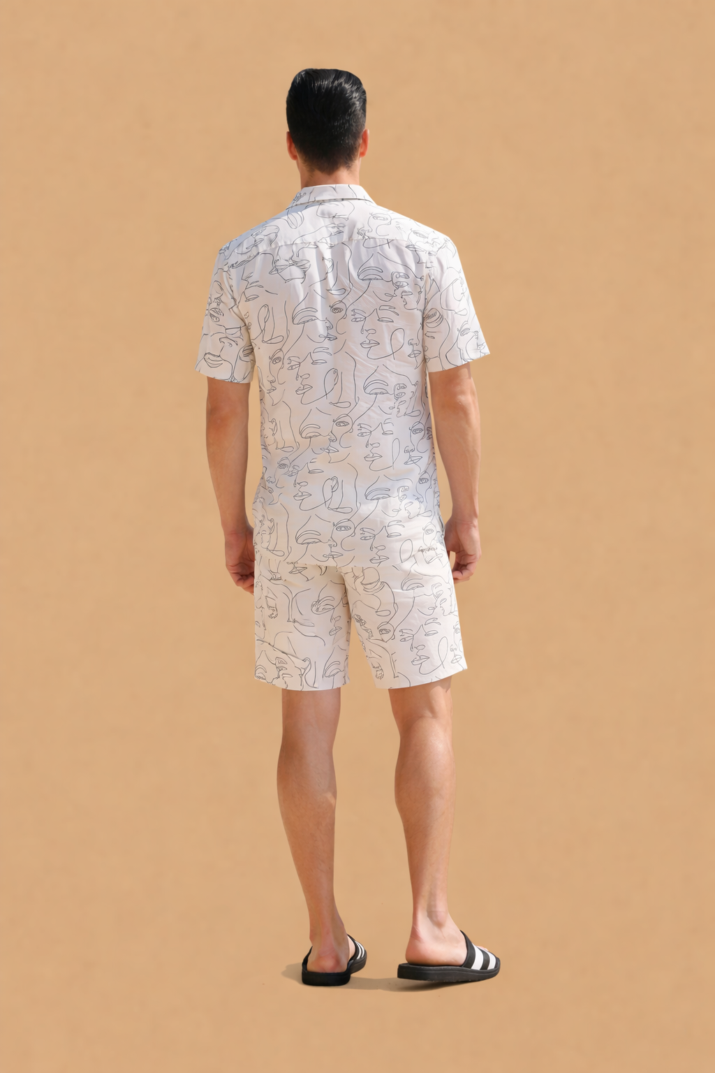 White Faces Statement Shirt for Men