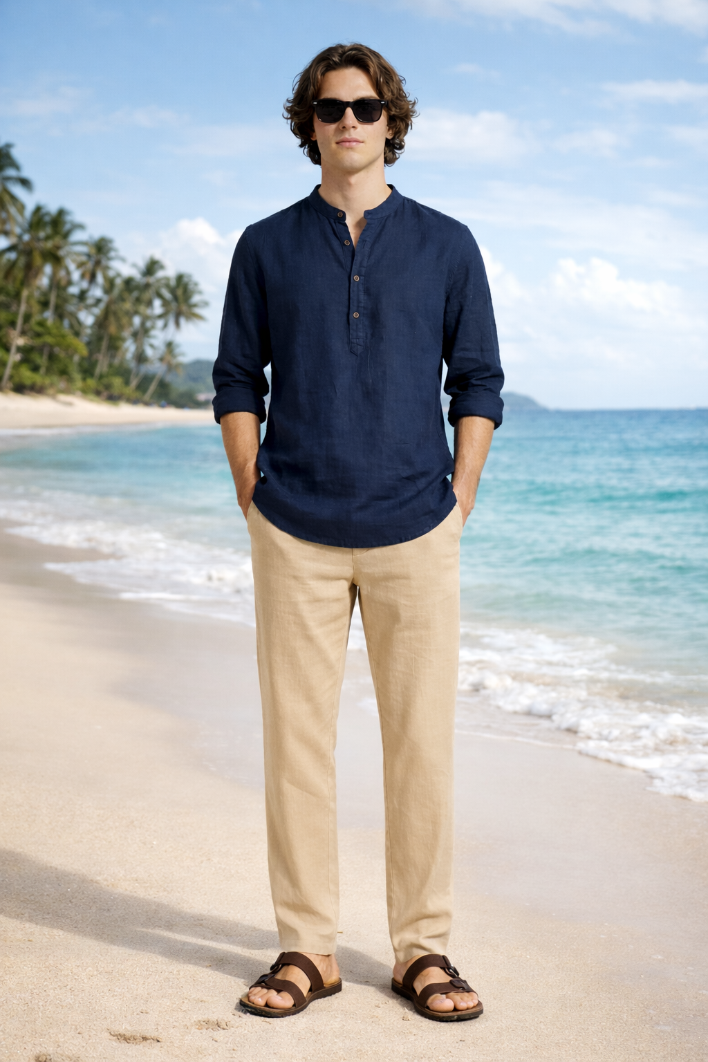 Saphire Leisure Linen Men shirt