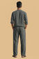 Grey Leisure Linen Men Co-ord Set