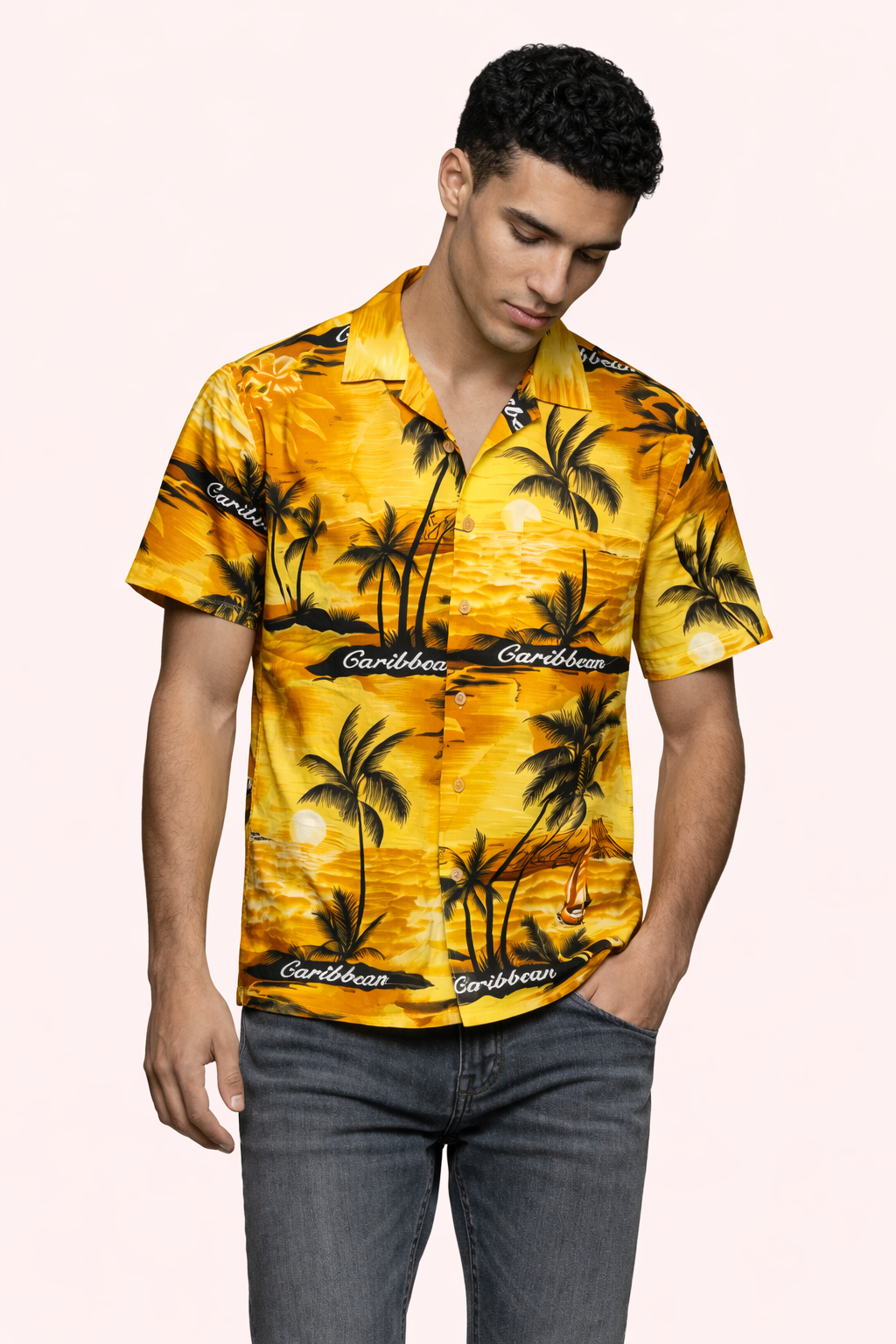 Tropical Sunshine Beach Shirt for Men