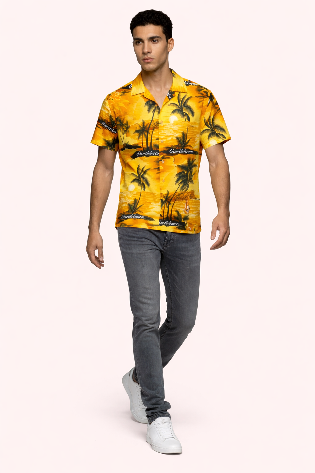 Tropical Sunshine Beach Shirt for Men