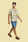Tropical Flamingo Beach Shirt for Men