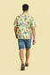 Tropical Flamingo Beach Shirt for Men