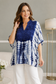 Amy Topaz Embroidered Tie Dye Short Poncho Kaftan Relax Fit