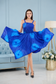 Ocean Blue Smock Flare Dress/Majestic Blue Smock Flare Dress