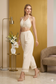 Inara Halter Neck Knot Top and pant Co-ord Set