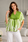 Amy Sage Embroidered Tie Dye Short Poncho Kaftan Relax Fit